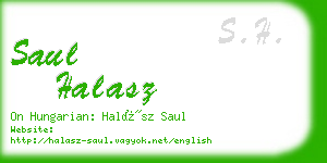 saul halasz business card